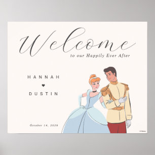 Cendrillon & Prince Charming Mariage Affiche de bi