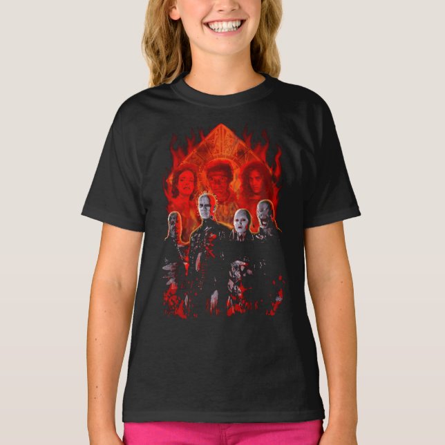 Cenobites Puzzle Box Horreur Hommage Jeune T-shirt (Devant)