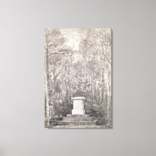 Cenotaph to Sir Joshua Reynolds at Coleorton Hall, Canvas Print