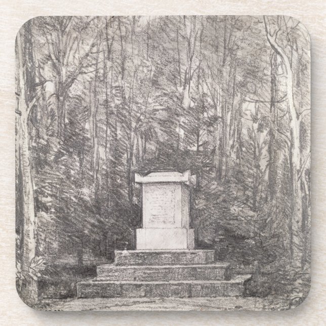 Cenotaph to Sir Joshua Reynolds at Coleorton Hall, Coaster (Front)