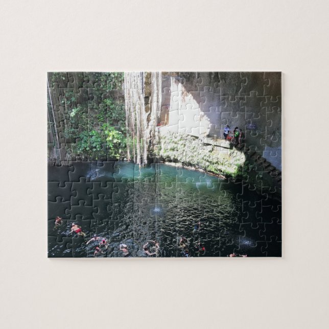 Cenote Bleu Sacré, Ik Kil, Mexique#4 Puzzle (Horizontal)