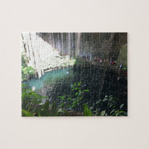 Cenote Bleu Sacré, Ik Kil, Mexique Jigsaw Puzzle