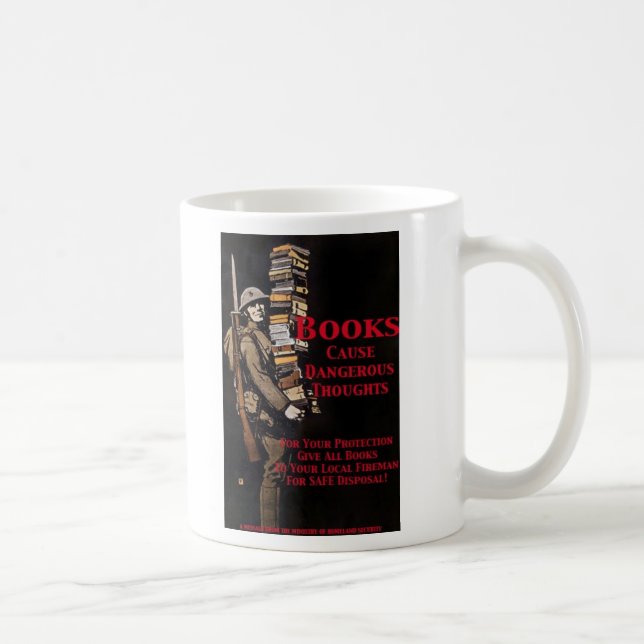 censor books coffee mug (Right)