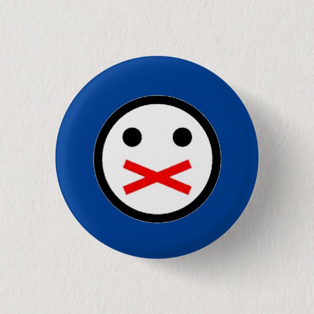 Censorship 1 Inch Round Button (Front)