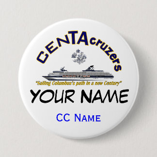 CenTAcruzers Logo Custom Name Tag Button
