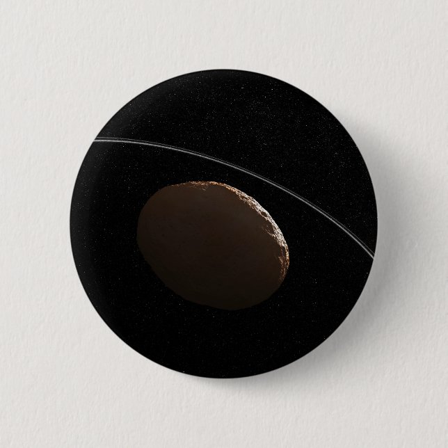 Centaur 1099 Chariklo And Its Rings. 2 Inch Round Button (Front)