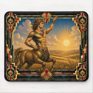 Centaur, Art Deco Mythical Mouse Pad