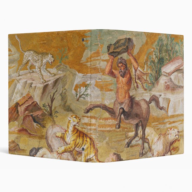 Centaur Mosaic Killing A Tiger 100AD-200AD Binder (Background)