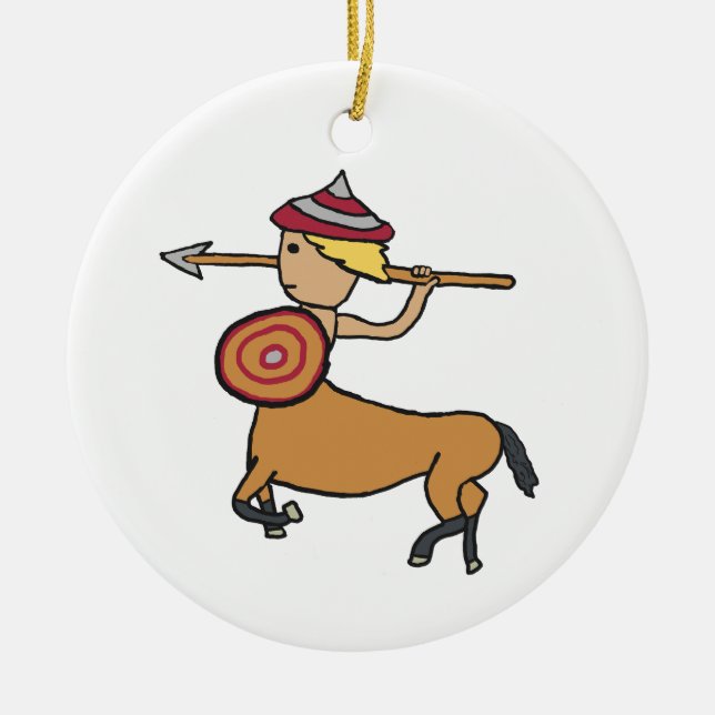 Centaur Sagittarius Ceramic Ornament (Front)