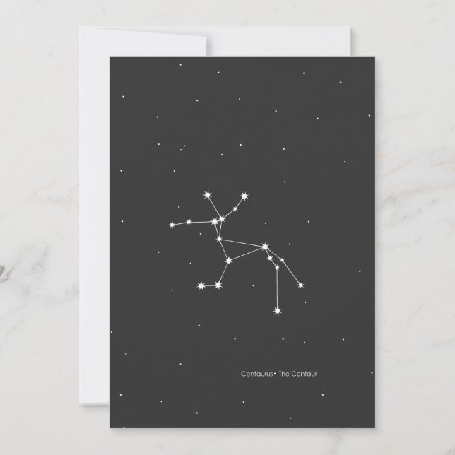 Centaurus, 'The Centaur' Constellation Holiday Card (Front)