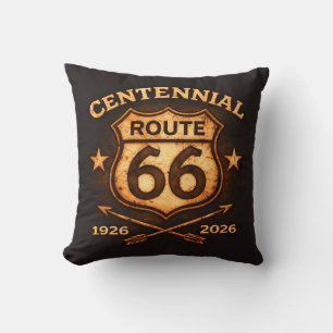 Centennial American Highway Commemorative Accent Throw Pillow