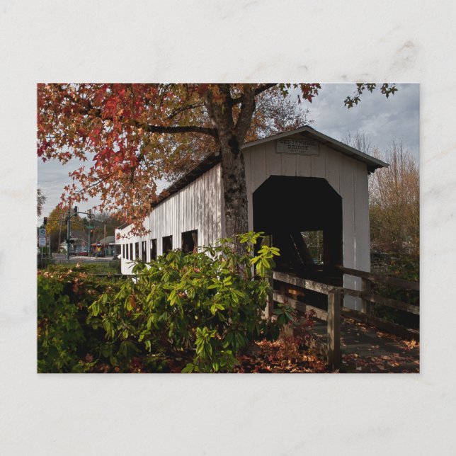 Centennial Covered Bridge, Cottage Grove, Oregon Postcard (Front)