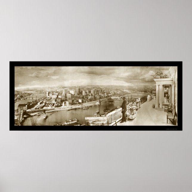 Centennial Pittsburgh Photo 1909 Poster (Front)