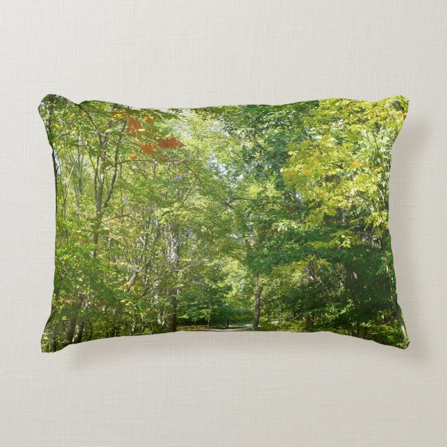 Centennial Wooded Path I Ellicott City Nature Accent Pillow (Front)