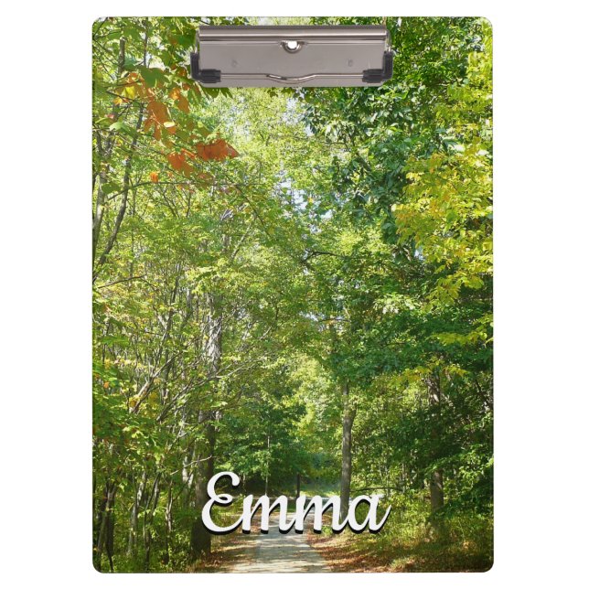 Centennial Wooded Path I Ellicott City Nature Clipboard (Front)