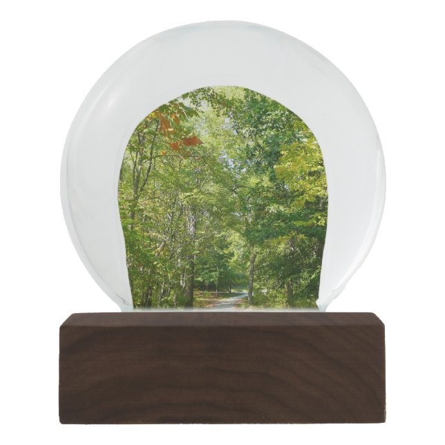 Centennial Wooded Path I Ellicott City Nature Snow Globe (Front)