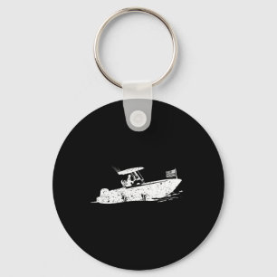 Center Console Boat  Keychain