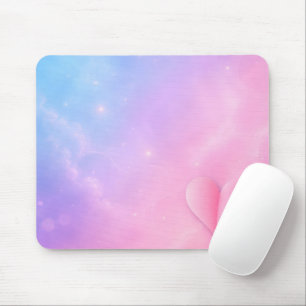 Center Fold Heart with Stars Mouse Pad