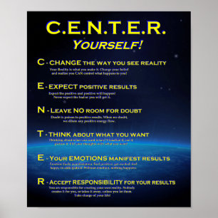 CENTER Yourself! Poster