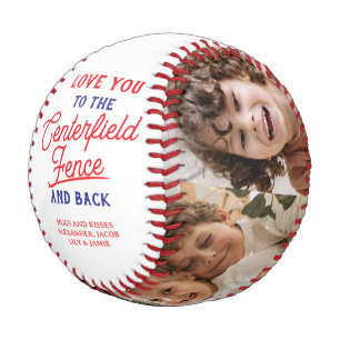 Centerfield Fence and Back 4 Photo Collage Baseball