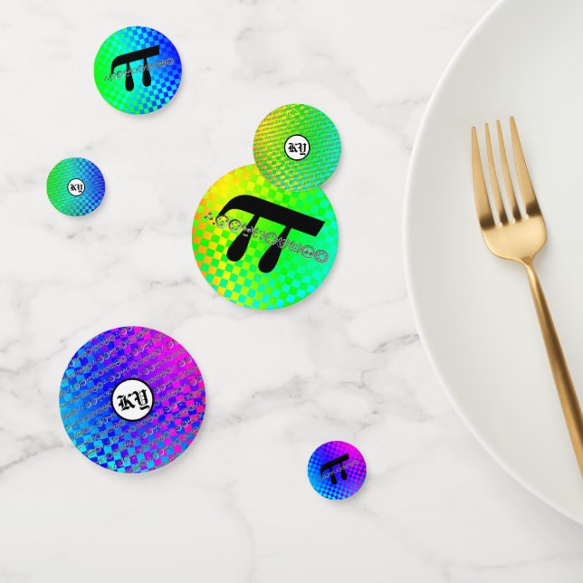 Centesimal 10 Digit Pi by Kenneth Yoncich Confetti (Group)