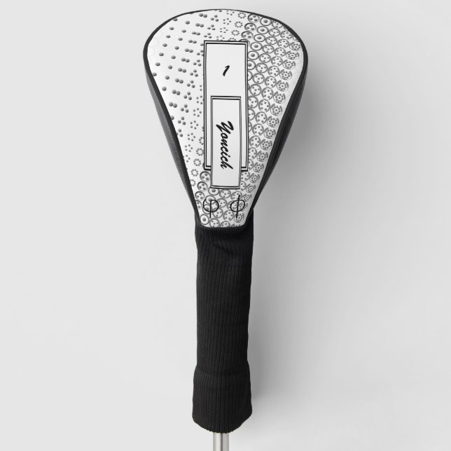 Centesimal 12Digit Fibonacci Sequence by K Yoncich Golf Head Cover (Front)