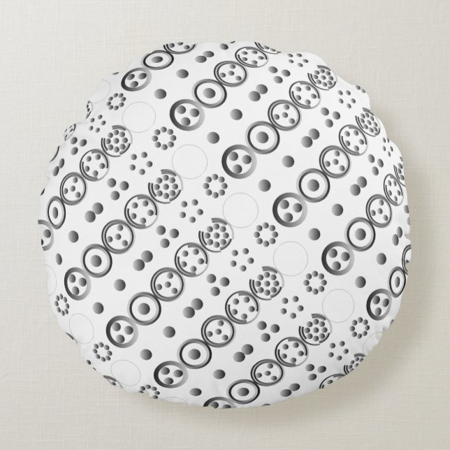 Centesimal 12Digit Fibonacci Sequence by K Yoncich Round Pillow (Front)