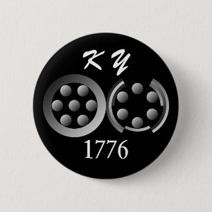 Centesimal 1776 by Kenneth Yoncich 2 Inch Round Button
