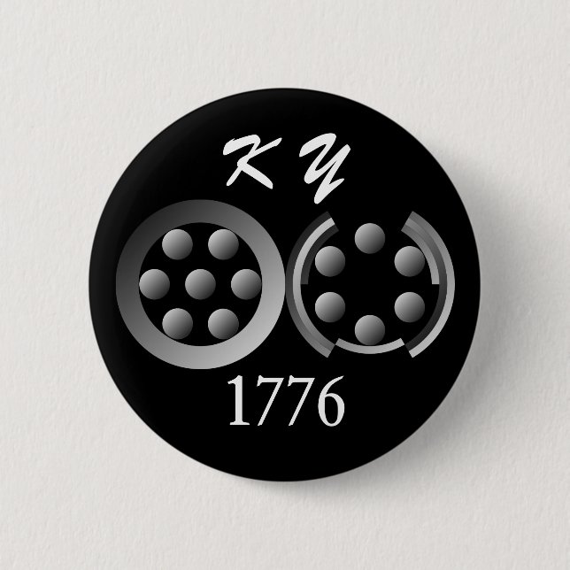 Centesimal 1776 by Kenneth Yoncich 2 Inch Round Button (Front)