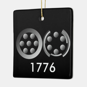 Centesimal 1776 by Kenneth Yoncich Ceramic Ornament