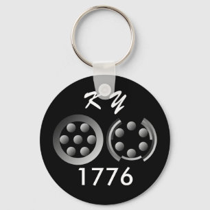 Centesimal 1776 by Kenneth Yoncich Keychain