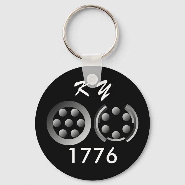 Centesimal 1776 by Kenneth Yoncich Keychain (Front)