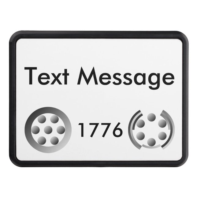 Centesimal 1776 by Kenneth Yoncich Trailer Hitch Cover (Front)