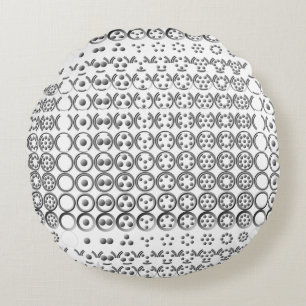 Centesimal Number Chart LS by Kenneth Yoncich Round Pillow