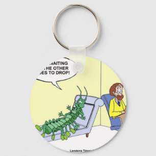 Centipede In Therapy Funny Gifts Tees Mugs Etc Keychain
