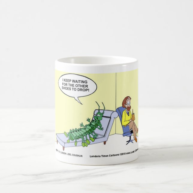 Centipede Psychiatry Funny Cartes Mugs & Cadeaux (Centre)