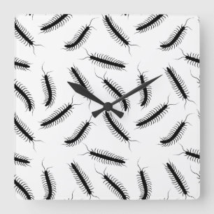 Centipedes Square Wall Clock