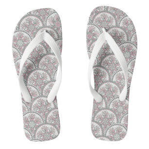 Centle Vintage Pattern Flip Flops