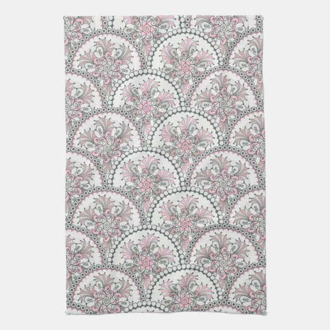 Centle Vintage Pattern Kitchen Towel (Vertical)