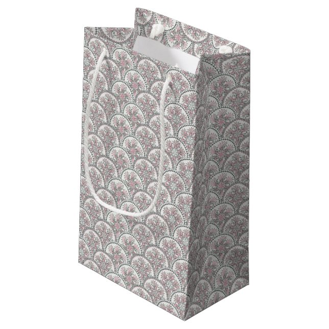 Centle Vintage Pattern Small Gift Bag (Back Angled)
