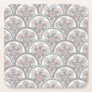 Centle Vintage Pattern Square Paper Coaster