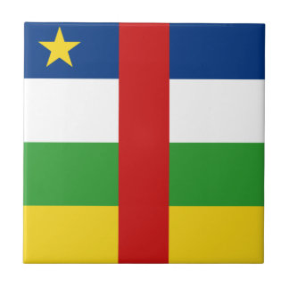 Centrafrique Flag Ceramic Tile
