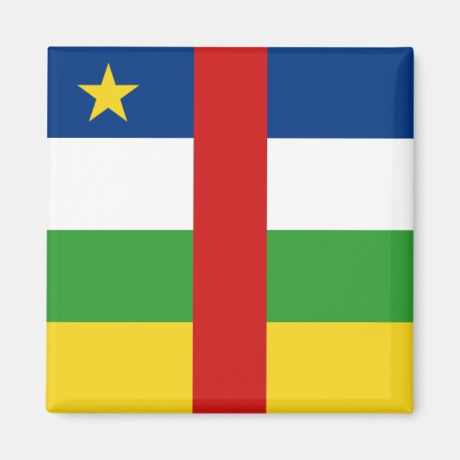Centrafrique Flag Magnet (Front)