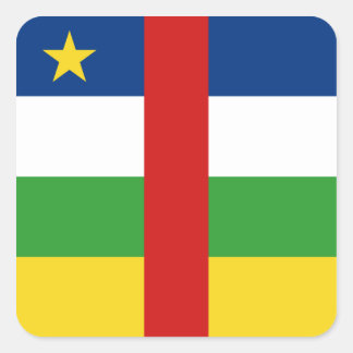 Centrafrique Flag Sticker