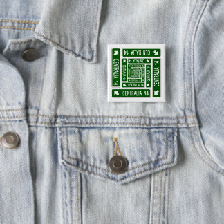 Centrailia PA 2 Inch Square Button