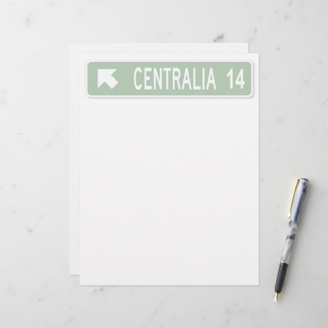 Centrailia PA Letterhead (Front/Back In Situ)