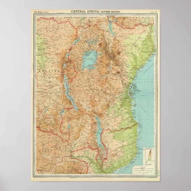Central Africa eastern section Poster (Front)