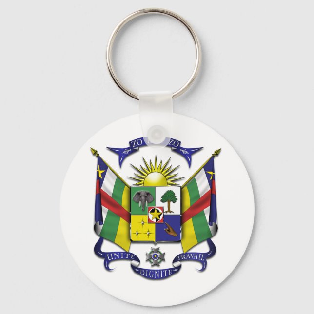 Central African Republic CF Keychain (Front)
