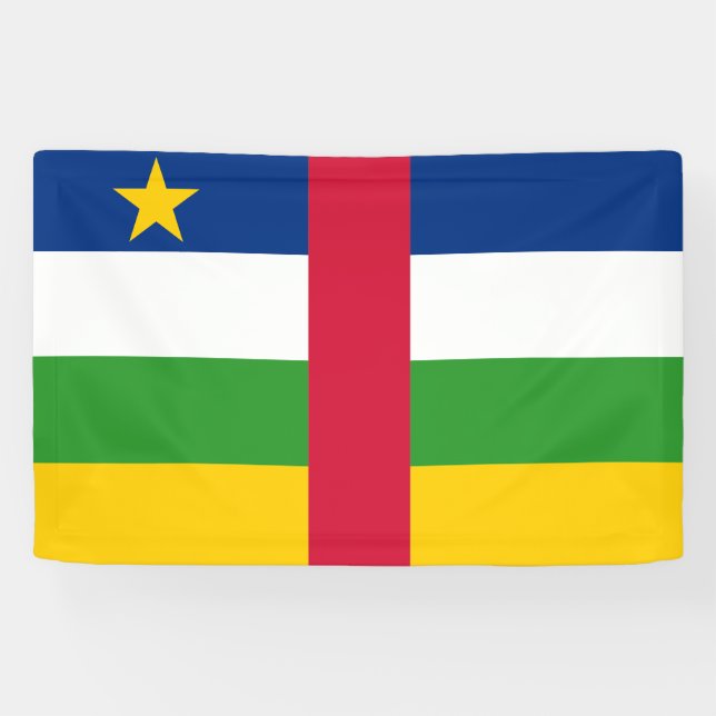Central African Republic Flag Banner (Horizontal)