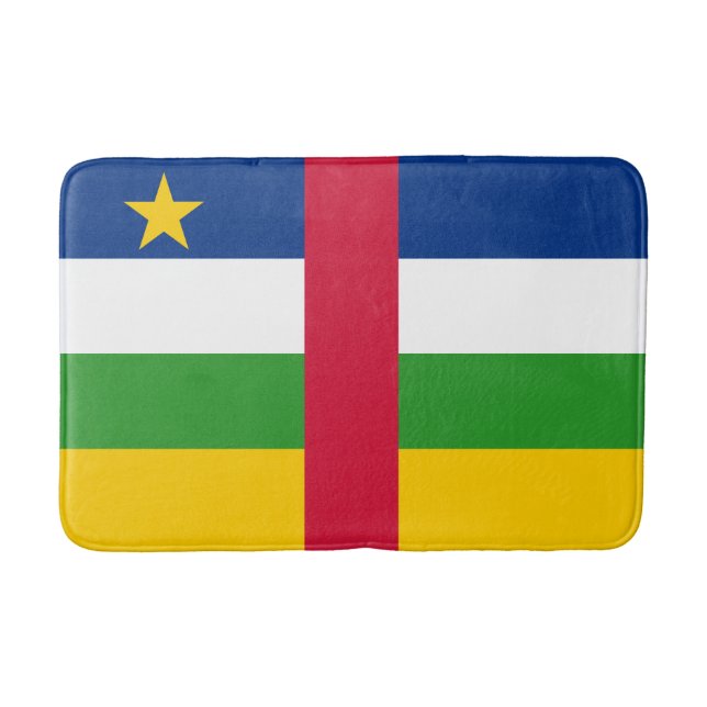 Central African Republic Flag Bath Mat (Front)